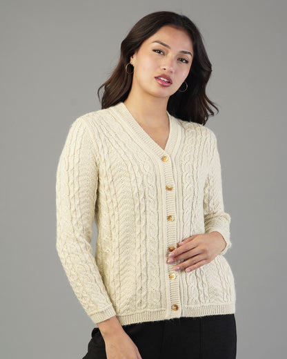 Iris V-Neck Knit Cardigan