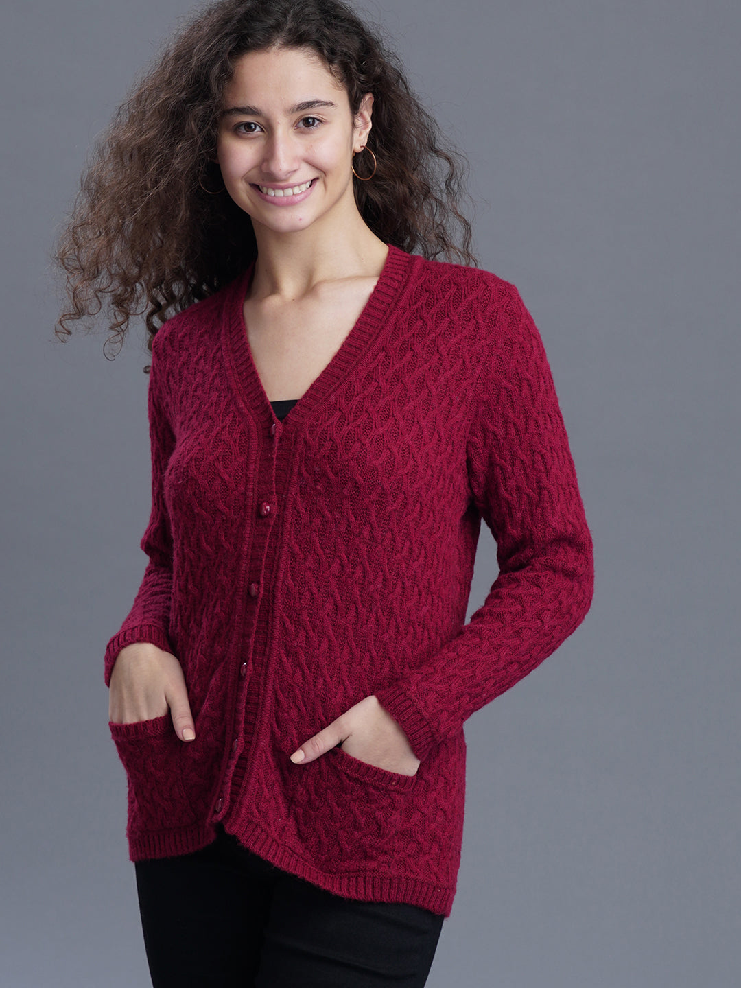 Pine Haze V-Neck CARDIGAN
