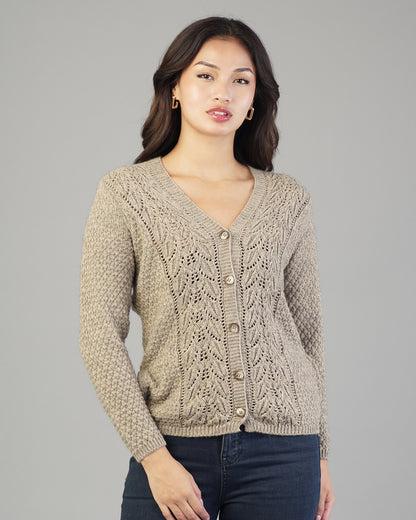 Elena V-Neck Knit Cardigan