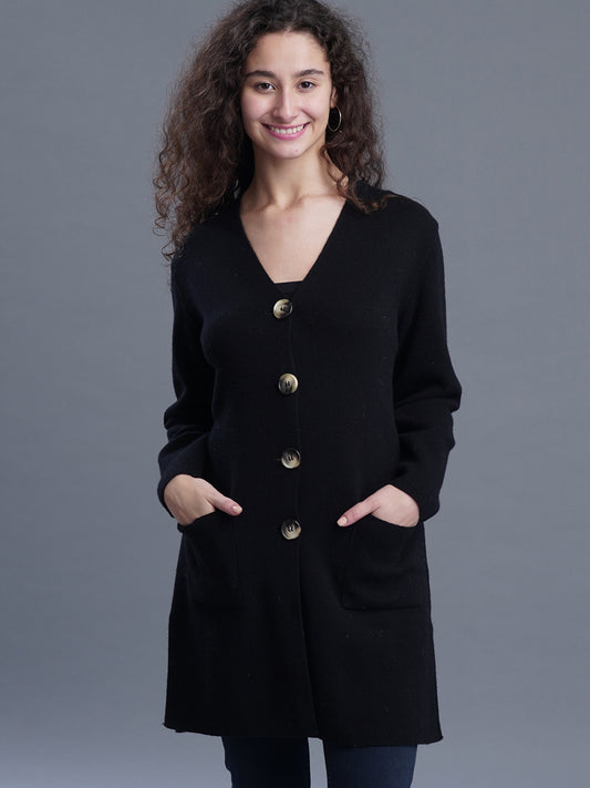 Aira V-Neck Long Cardigan