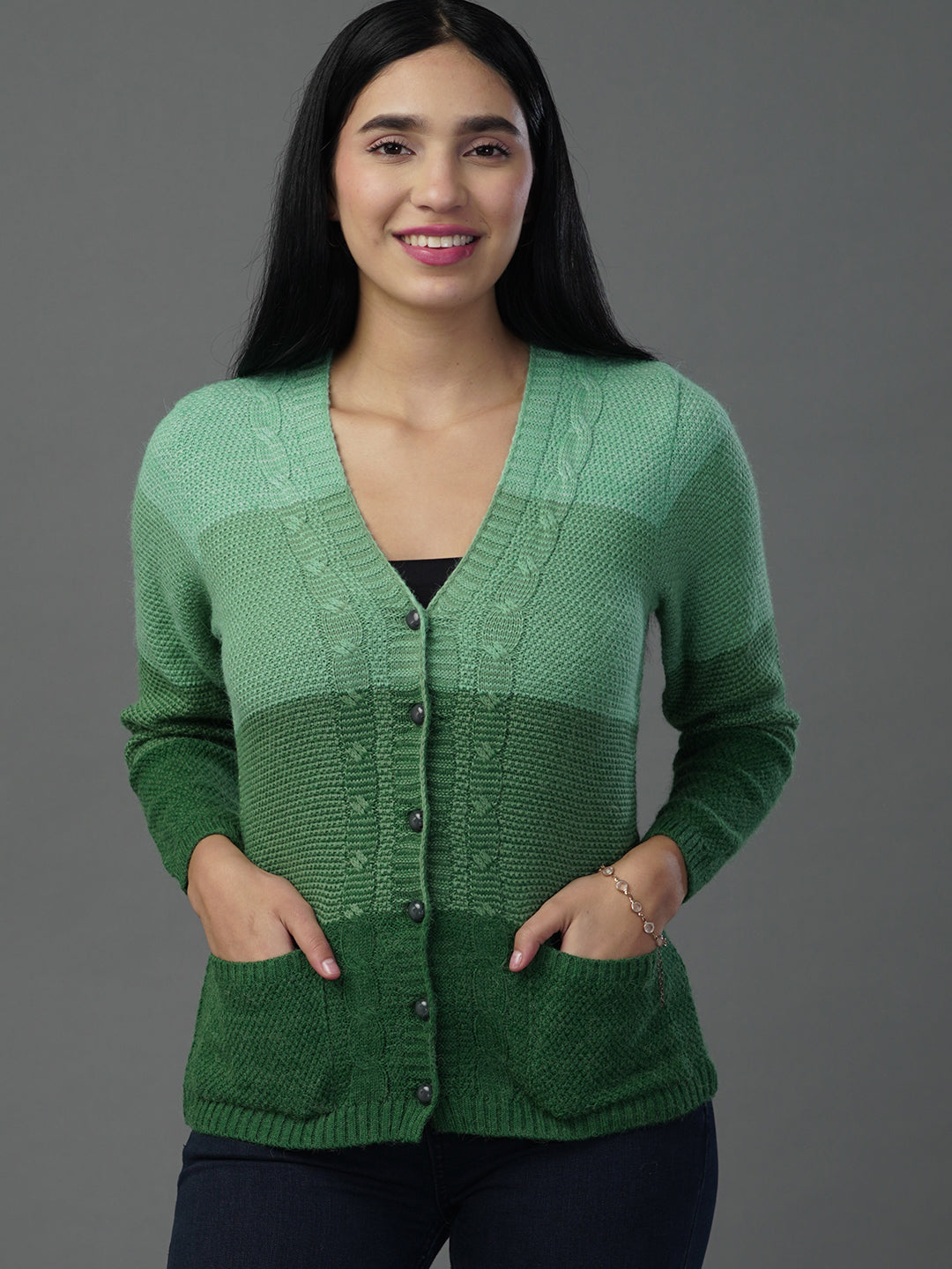 The Forest Fern Textured Knit