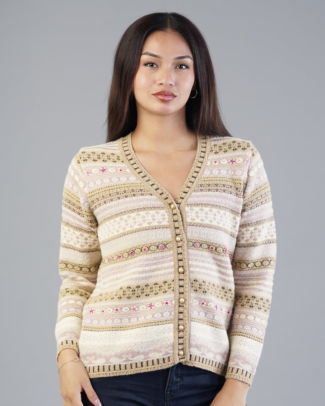 Lyla Jacquard Cardigan