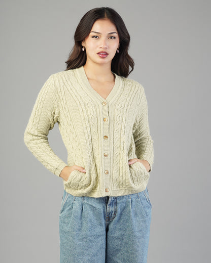 Iris V-Neck Knit Cardigan