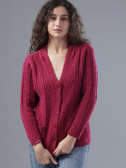 Virsa Cozy Cable Knit Cardigan