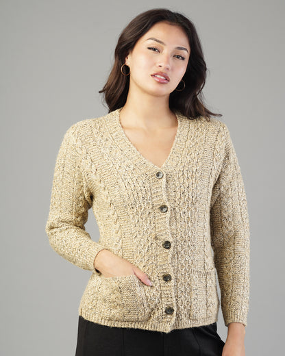 Rhea V-Neck Knit Cardigan