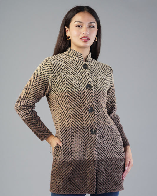 Adeline Jacquard Cardigan