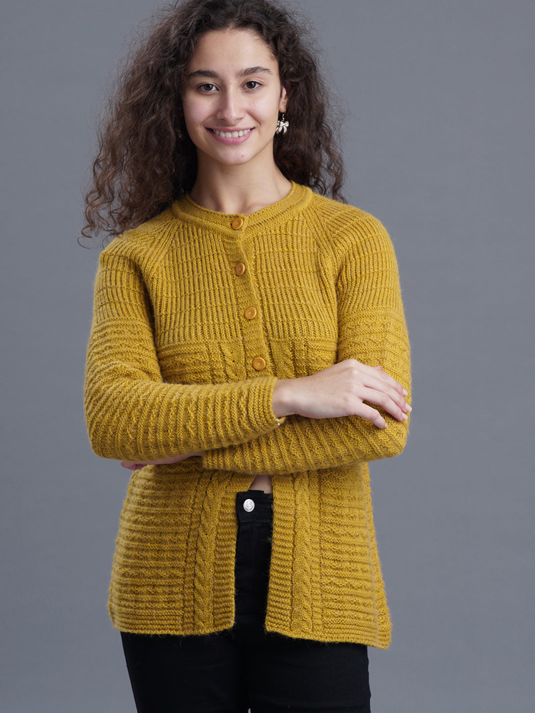  Everyday Bloom Round-Neck Cardigan