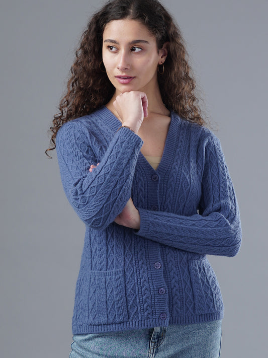 Virsa Cozy Cable Knit Cardigan
