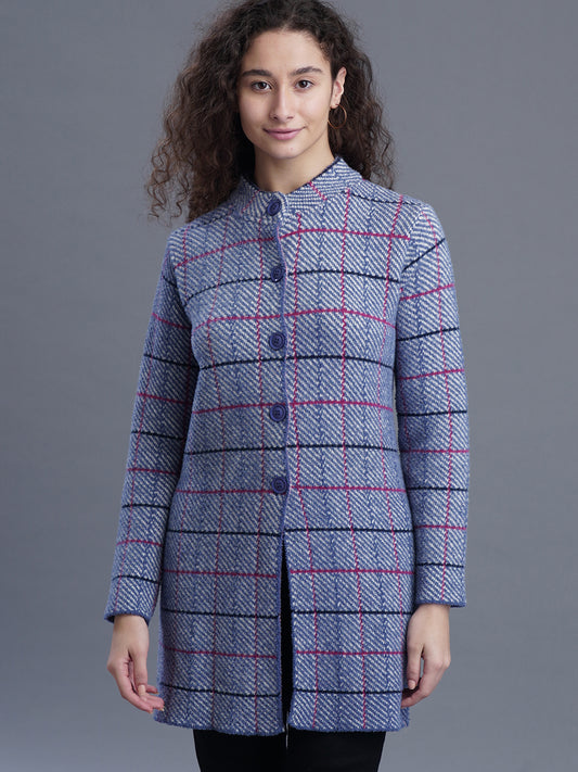  Elira Long Jacquard Cardigan