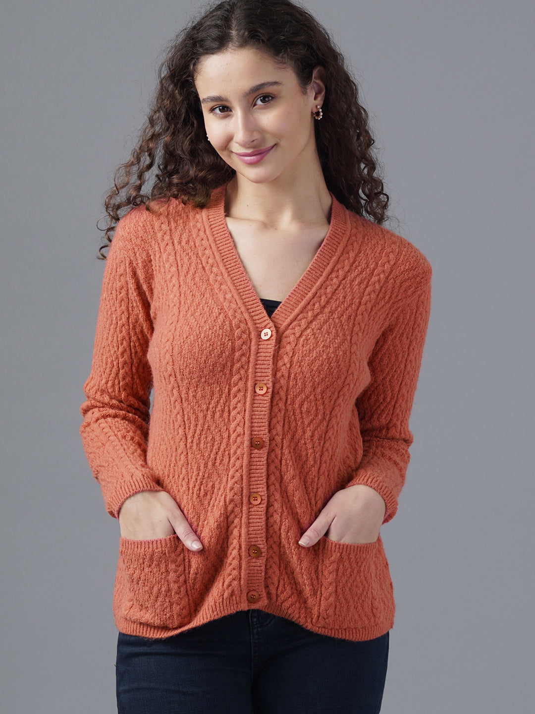 Virsa Classic V-Neck Cardigan