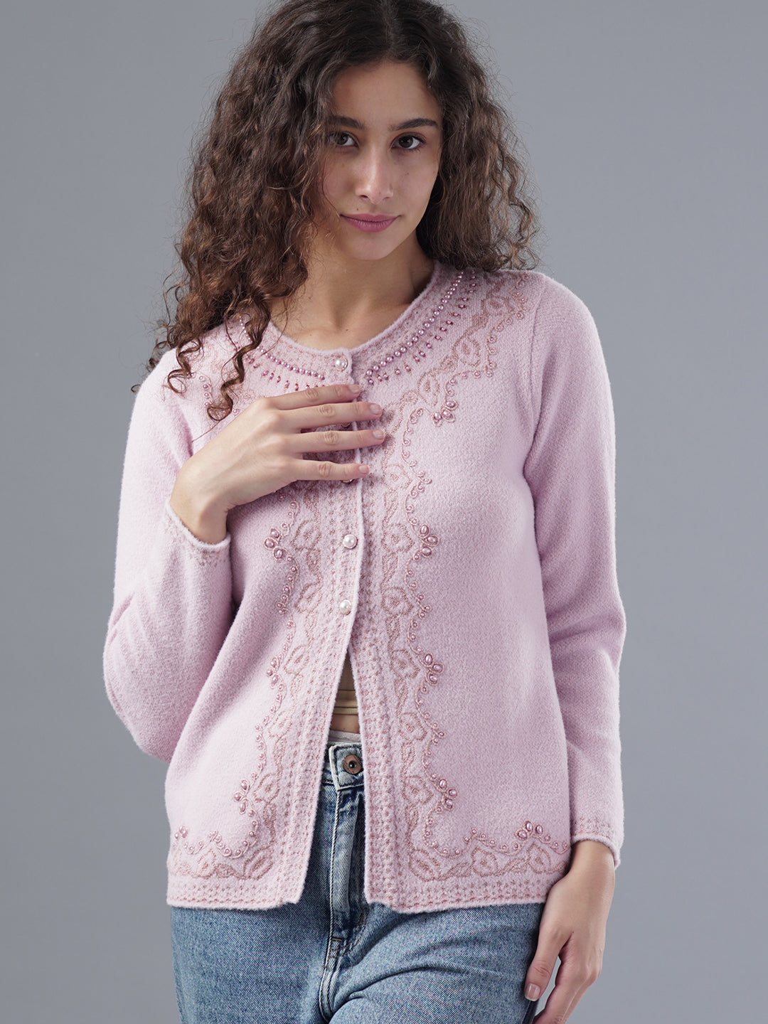 Virsa Embellished Occasion Cardigan