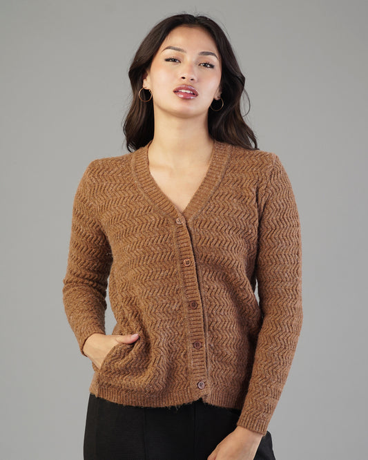 Noelle V-Neck Knit Cardigan