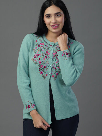 The Azure Mist Jacquard Knit