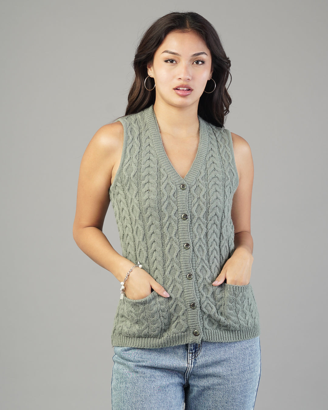 Isla V-Neck Knit Cardigan