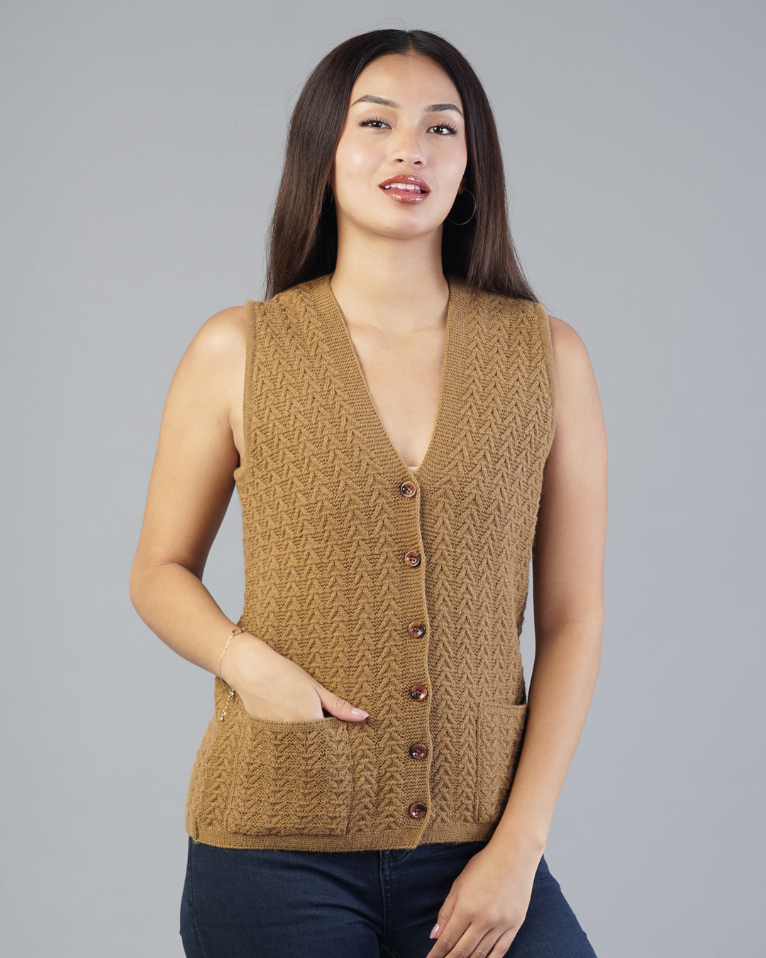 Alina V-Neck Knit Cardigan
