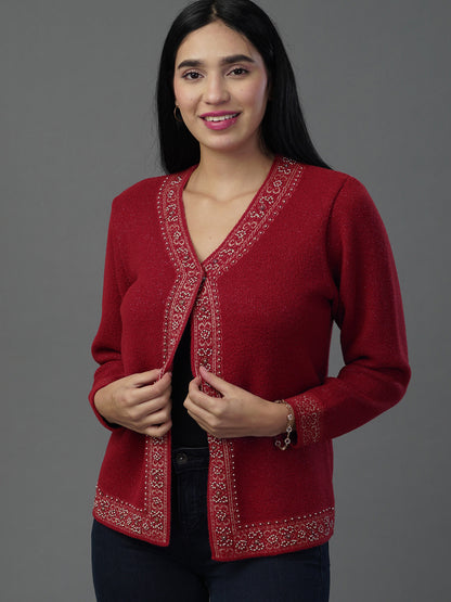 The Scarlet V-Neck Statement