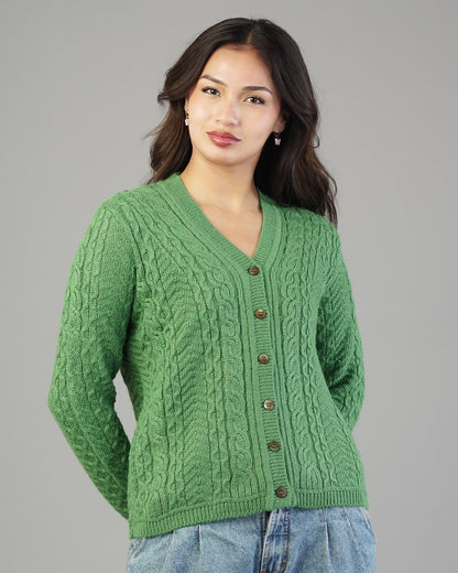 Iris V-Neck Knit Cardigan