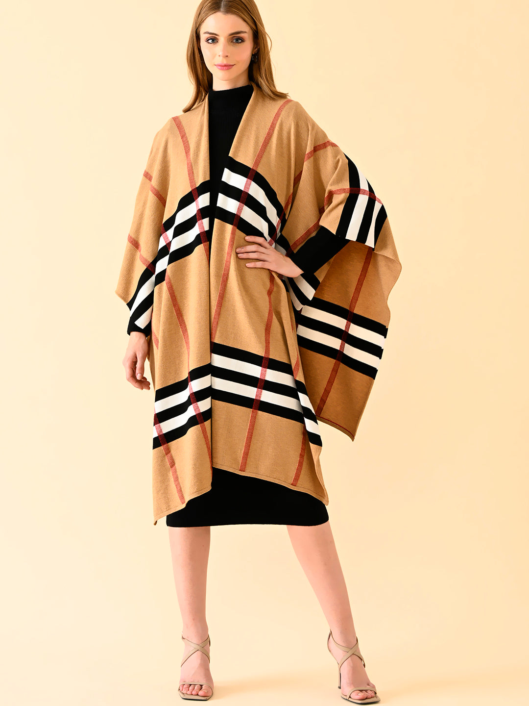 Desert Mirage Striped Cape Set