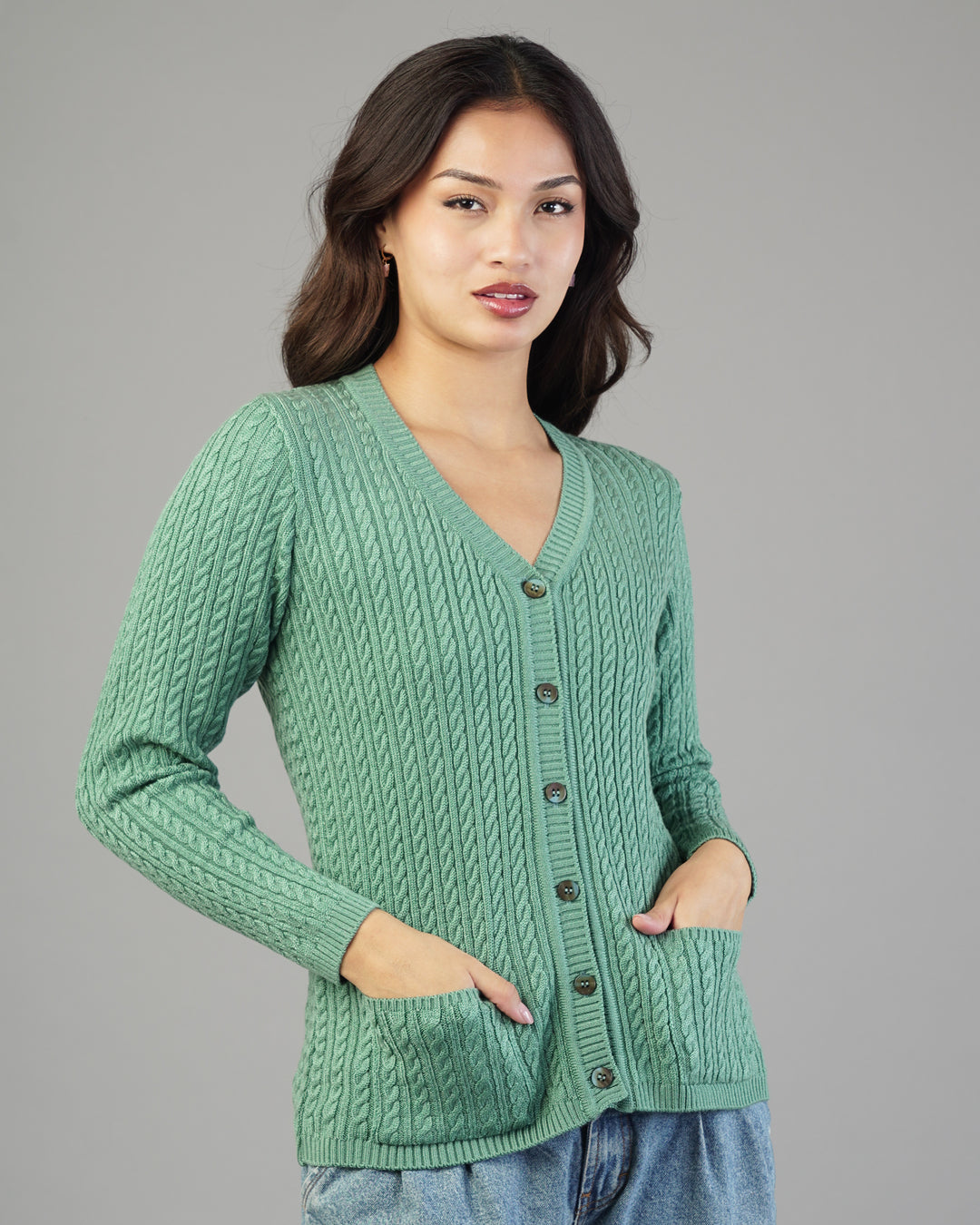 Dalia V-Neck Knit Cardigan