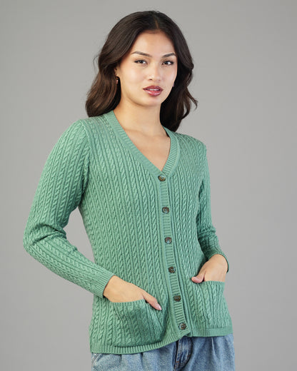 Dalia V-Neck Knit Cardigan