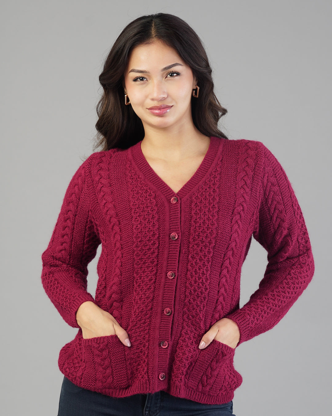 Livia V-Neck Knit Cardigan