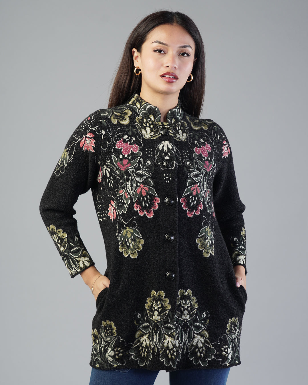 Vivian Jacquard Cardigan