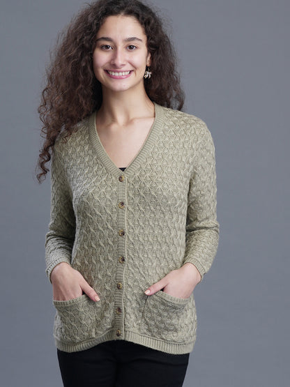 Noir Knit V-Neck CARDIGAN