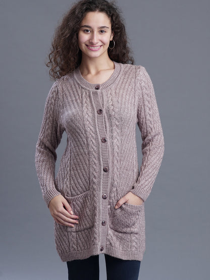 Noor Fawn Knit Long Cardigan