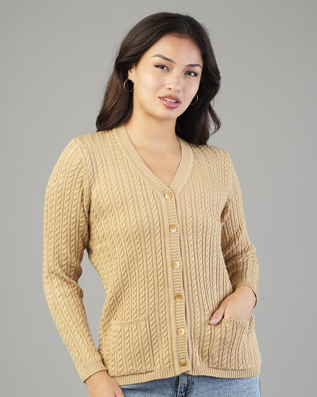 Dalia V-Neck Knit Cardigan