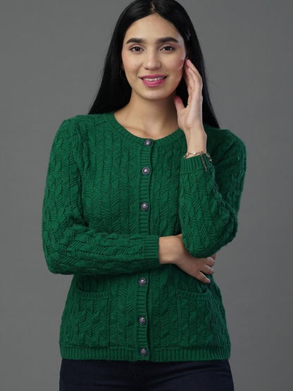 The Verdant Moss V-Neck