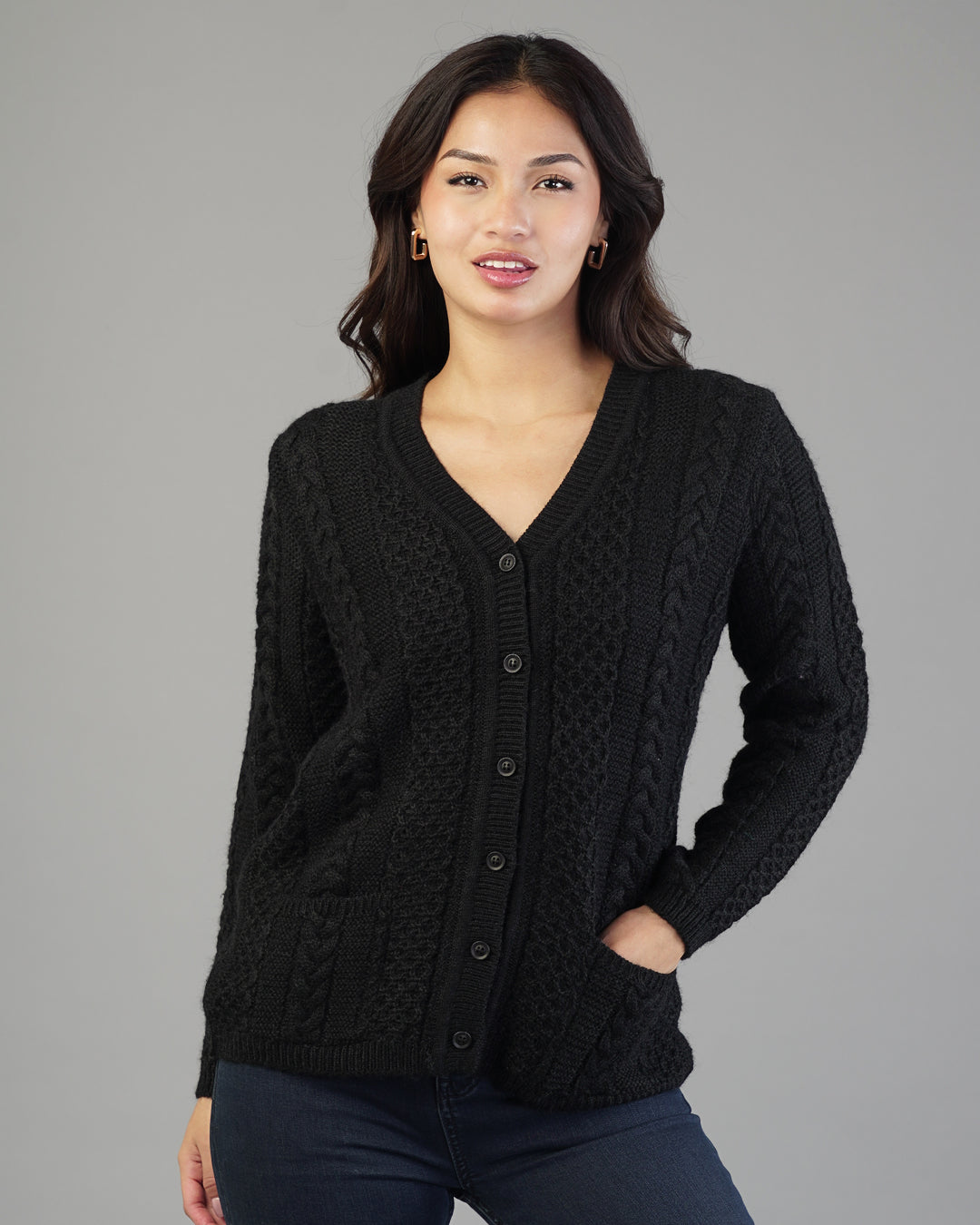 Livia V-Neck Knit Cardigan