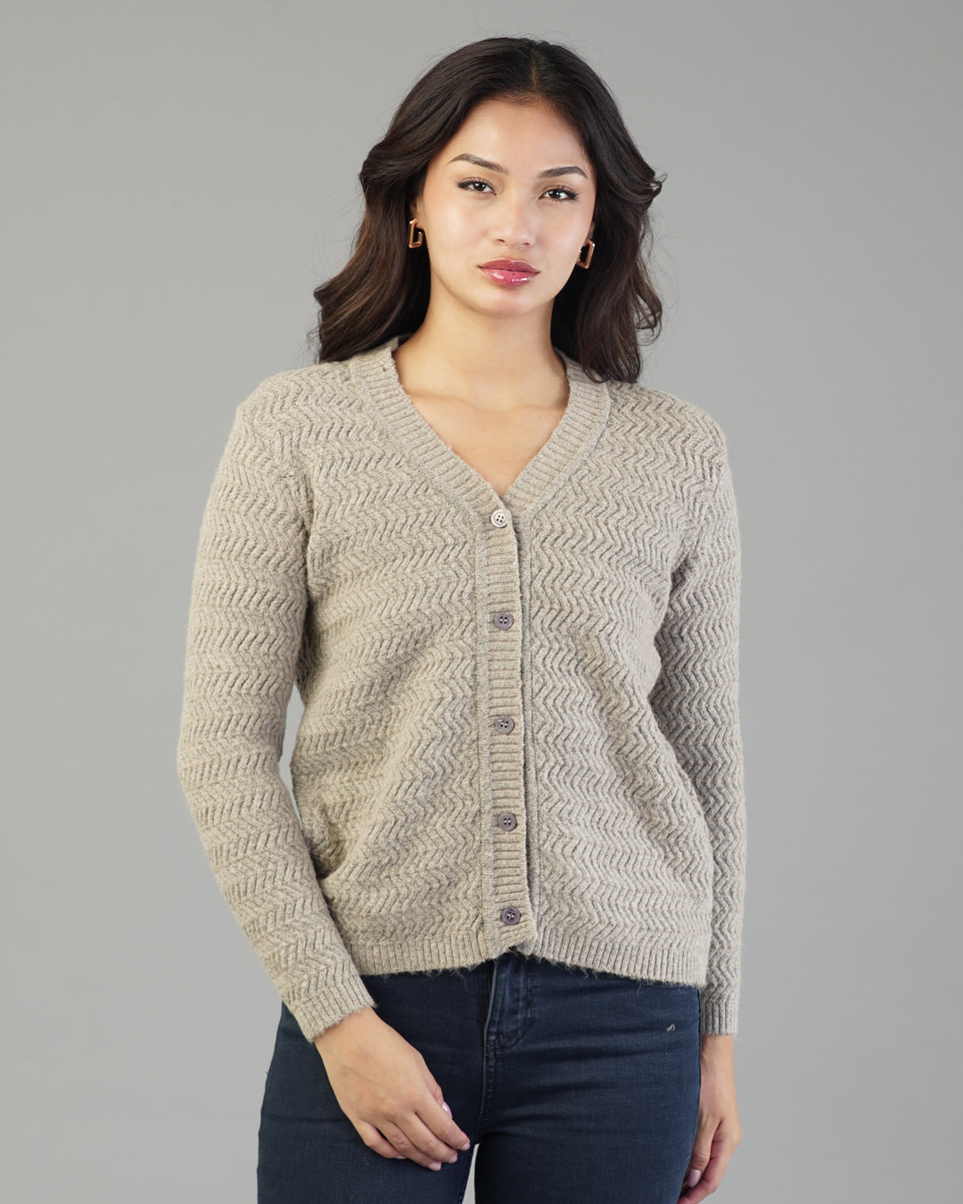 Noelle V-Neck Knit Cardigan