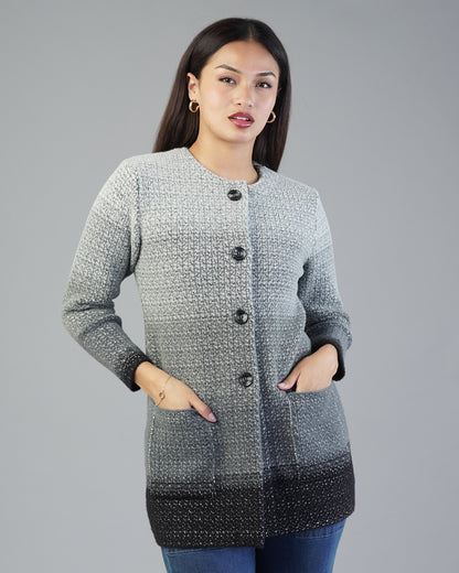 Alessia Jacquard Cardigan