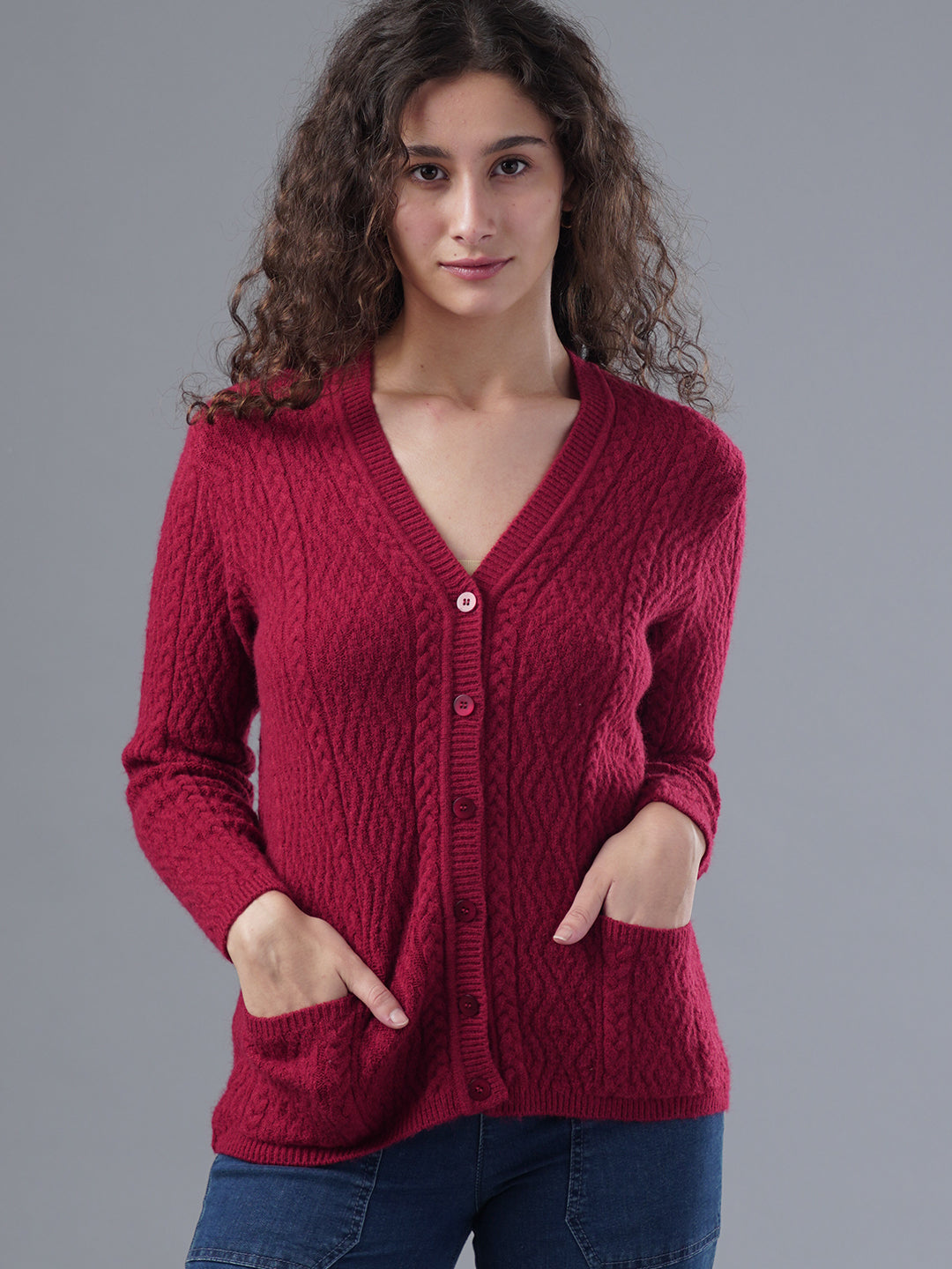 Virsa Classic V-Neck Cardigan