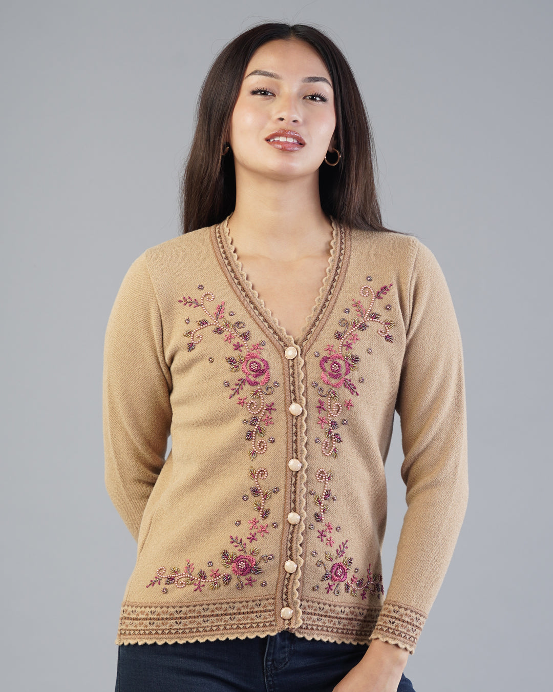 Nadia Embroidered Cardigan