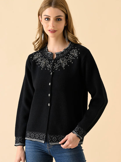 Almond Glow Relaxed Cardigan