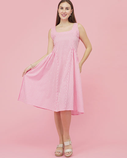Candy Stripe Swing Dress
