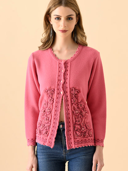 Blush Serenity Turtle-Neck Pullover