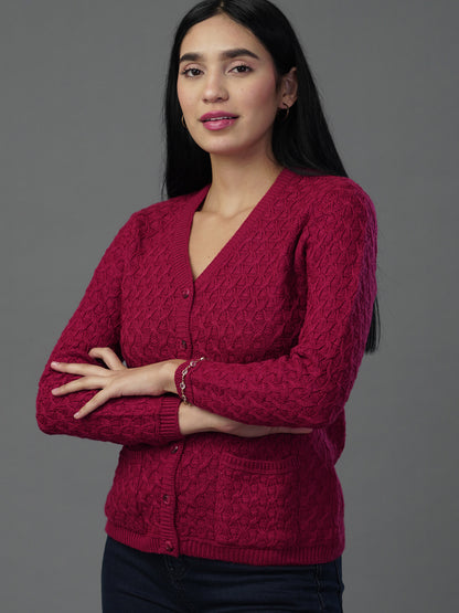 Virsa Venice Velvet Self Cardigan