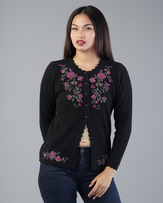 Ivy Embroidered Cardigan