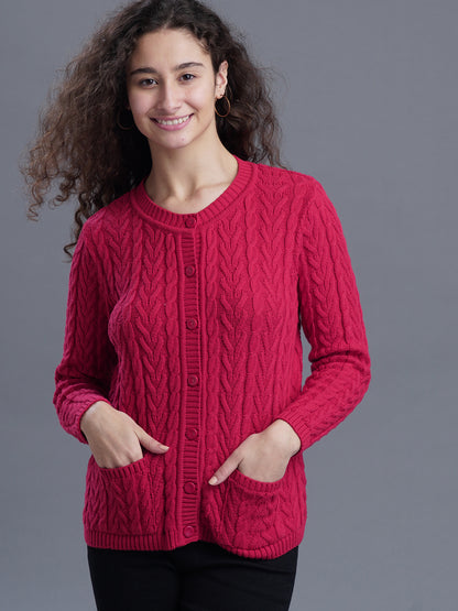 Classic Knit Round-Neck CARDIGAN