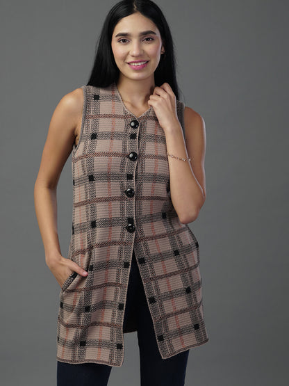 The Earth-Tone Geometric Knit