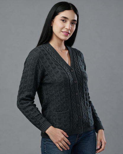 Virsa Prague Prestige Self Cardigan