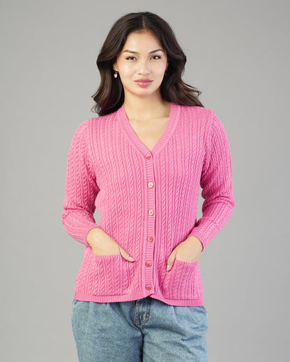 Dalia V-Neck Knit Cardigan