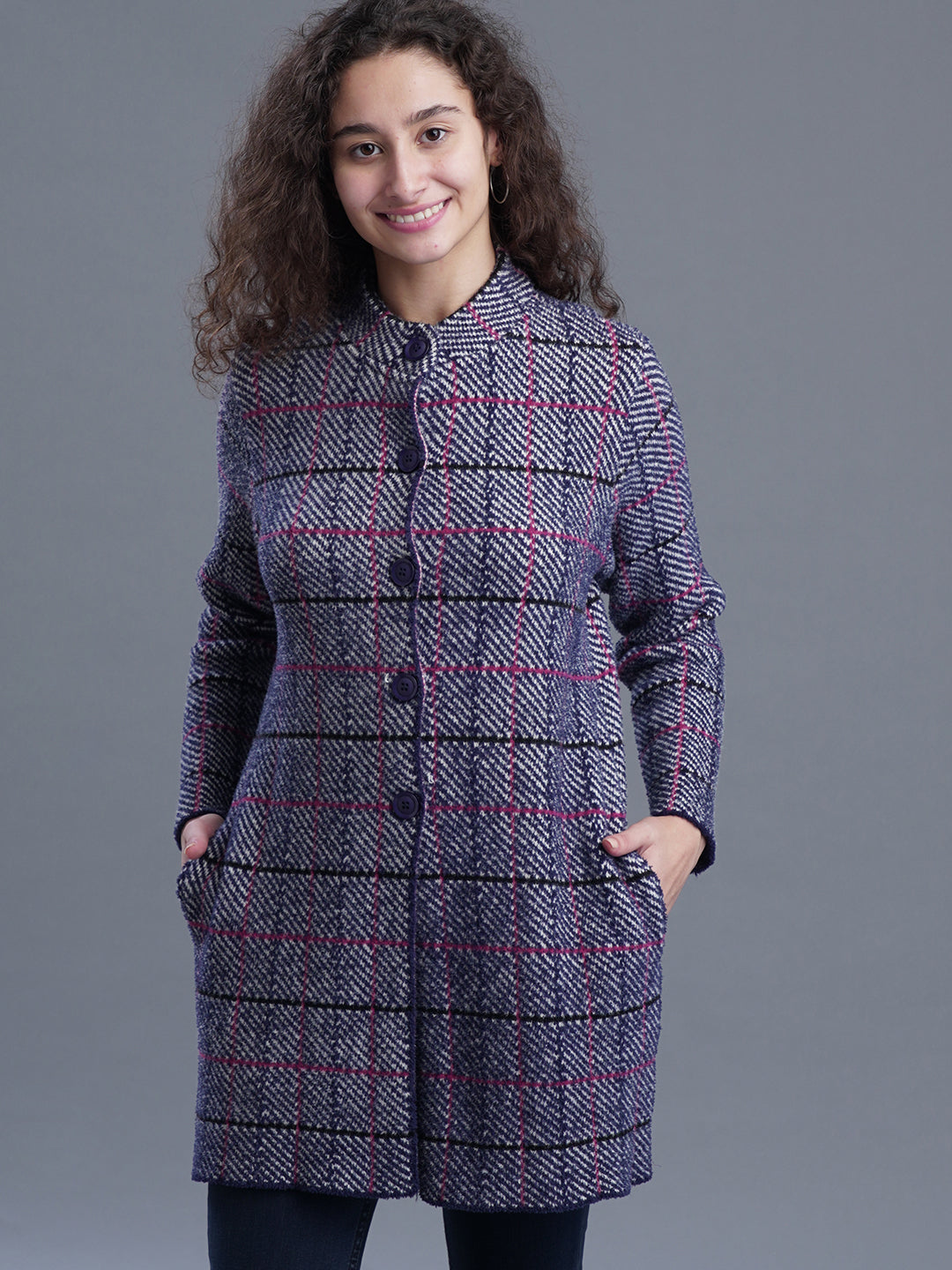  Elira Long Jacquard Cardigan