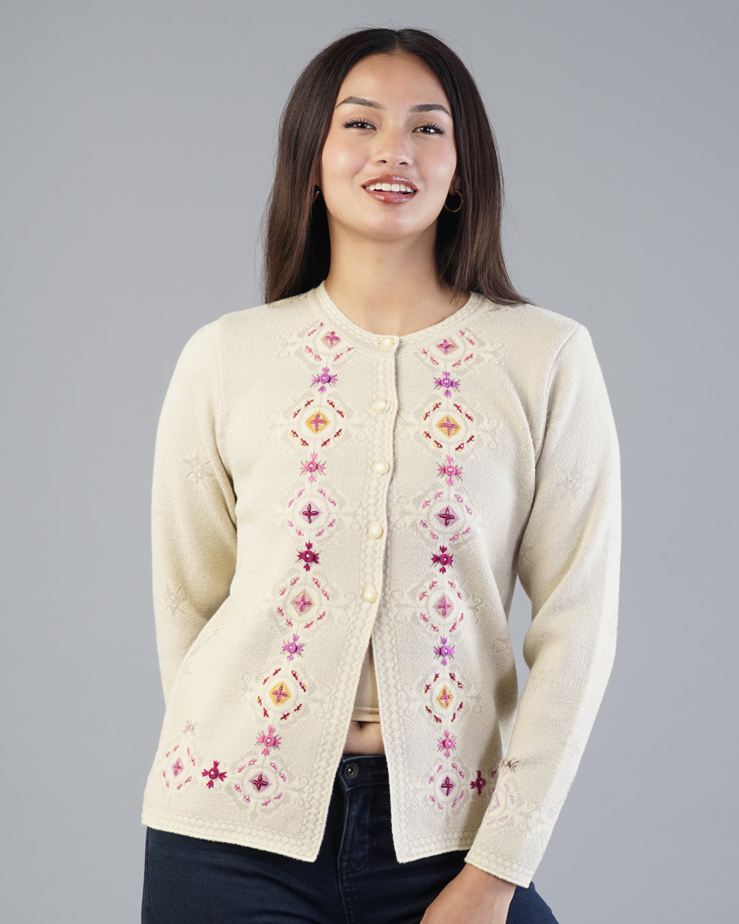Adele Embroidered Cardigan