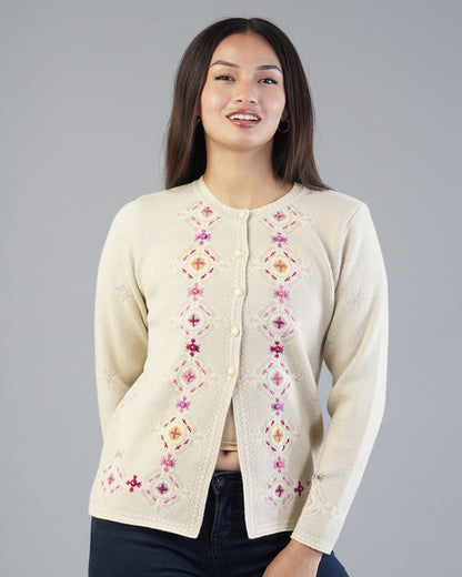 Adele Embroidered Cardigan