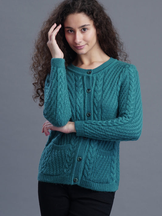 Meadow Mist Round-Neck CARDIGAN