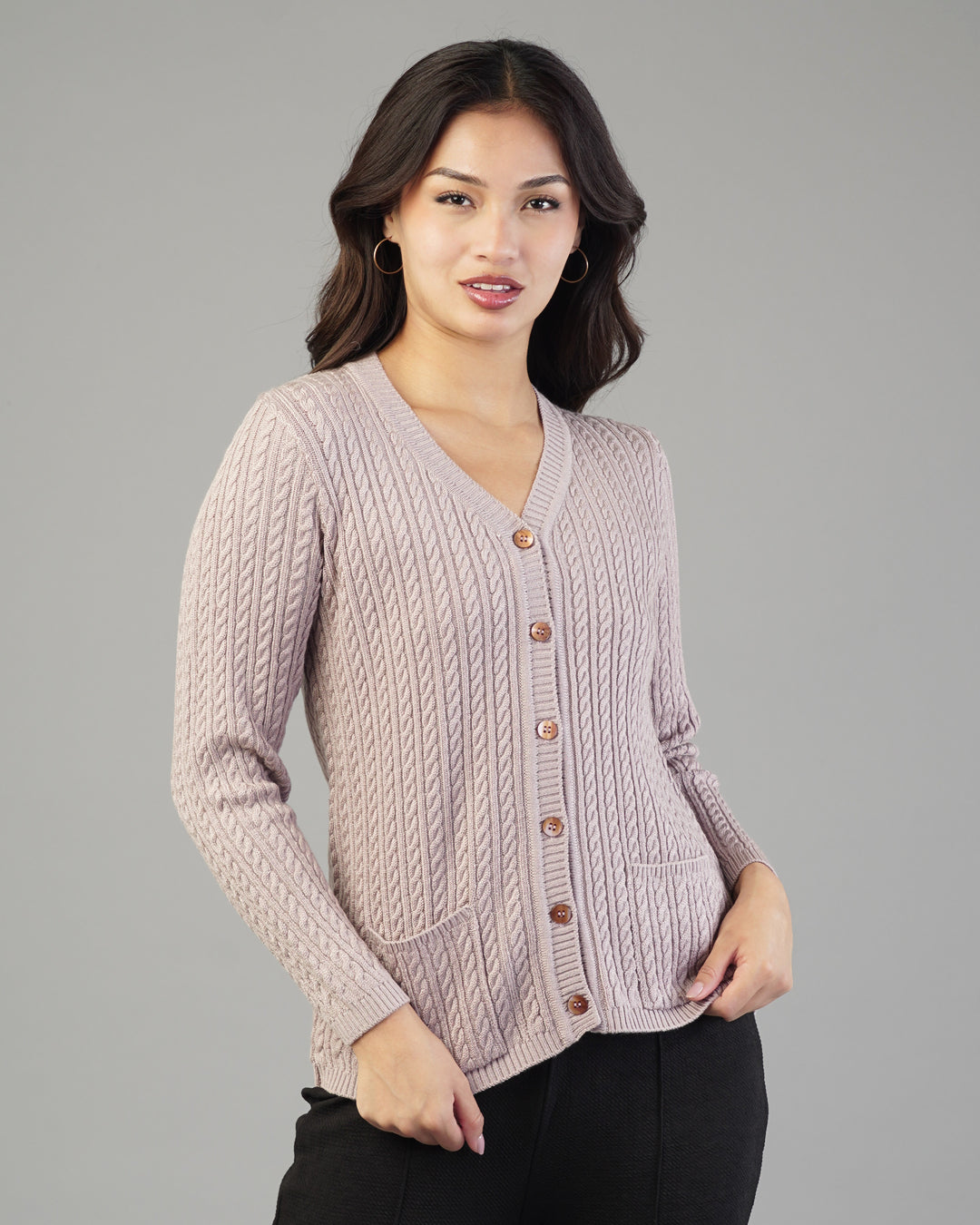 Dalia V-Neck Knit Cardigan