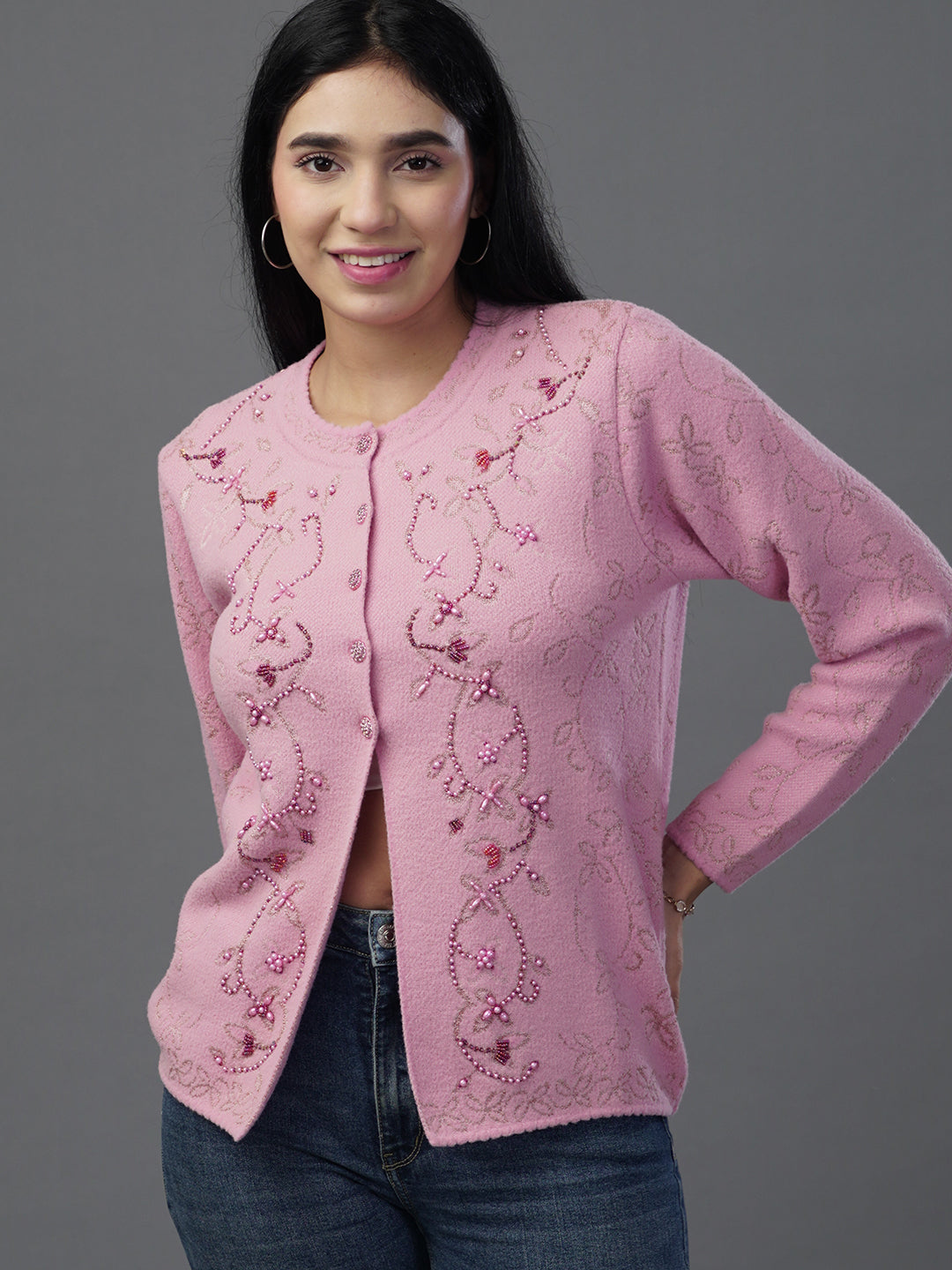 The Rose Quartz Jacquard